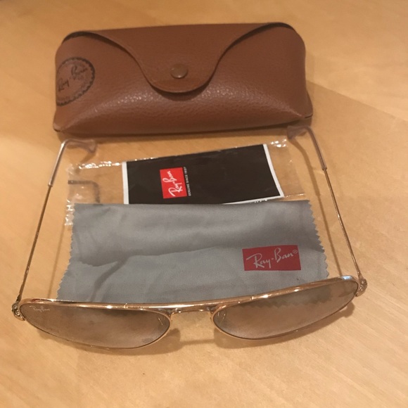 gold ray bans main image 6